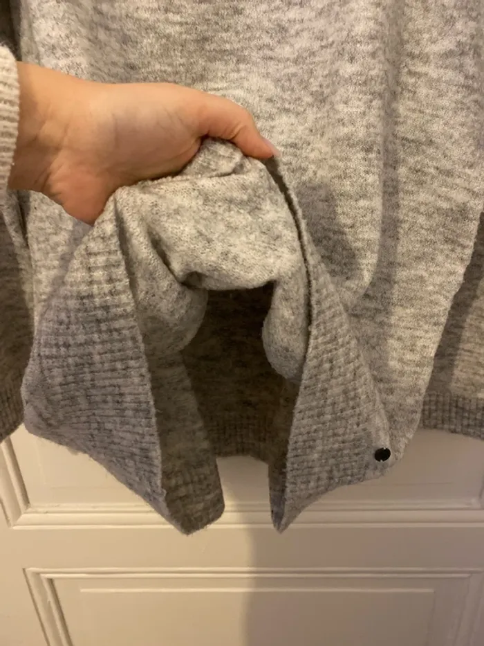 Pull gris chiné - photo numéro 4
