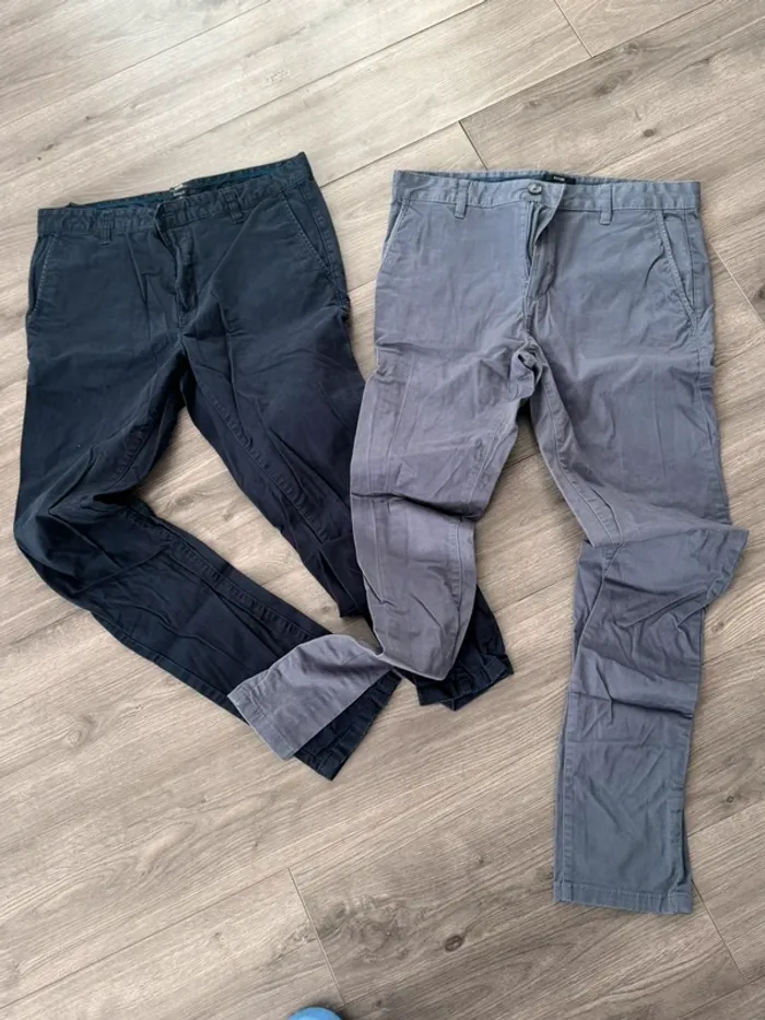 2 pantalons skinny fit