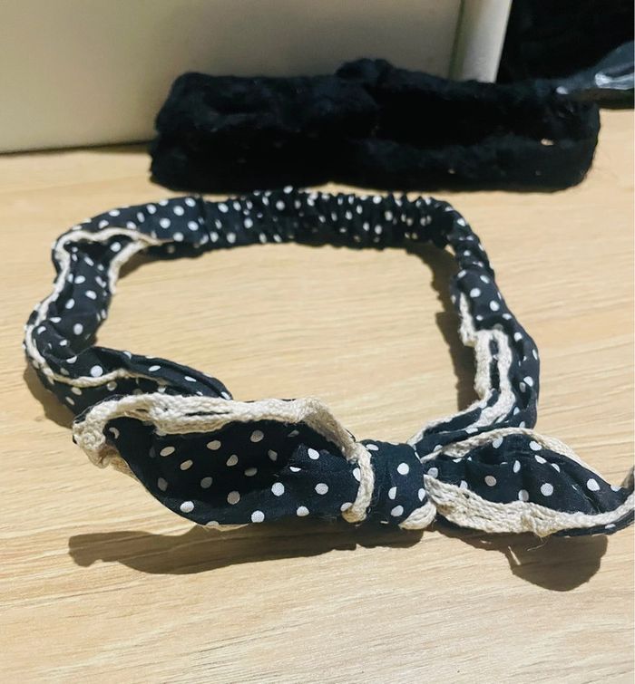 Lot de 2 bandeaux à Nœud pour cheveux + 1 offert - photo numéro 8