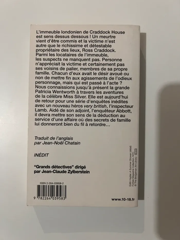 Livre Patricia Wentworth Meurtre à Craddock House - photo numéro 2