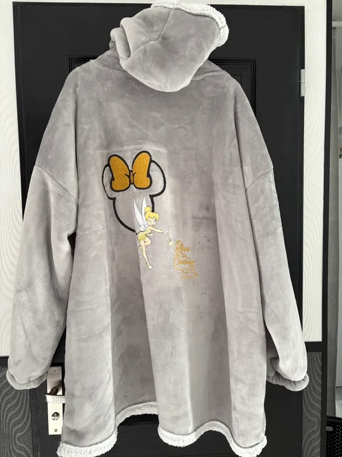 Couverture a capuche personnalisée Disney Fée Clochette neuf - photo numéro 2