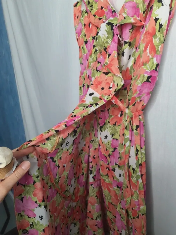 Robe fleurie portefeuille charlior - photo numéro 5