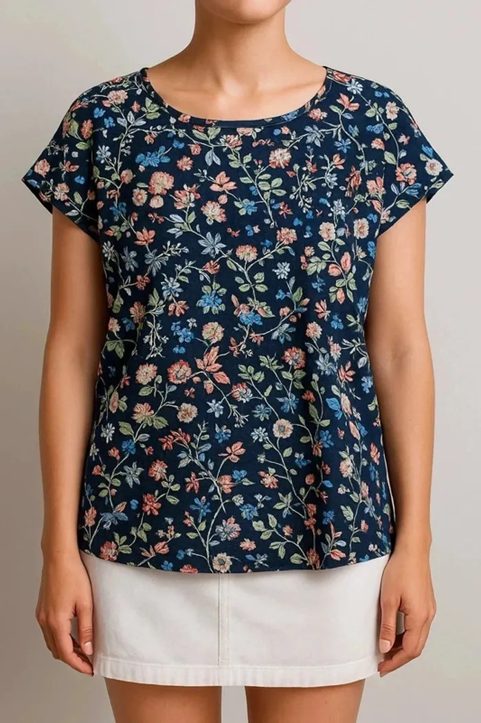 Haut fleuri taille XL marque Christy