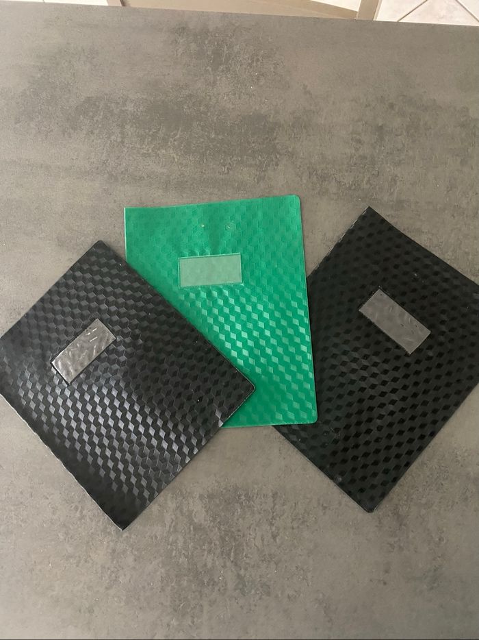 lot de 3 protèges cahiers