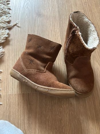 Bottines marrons fourrée bout chou