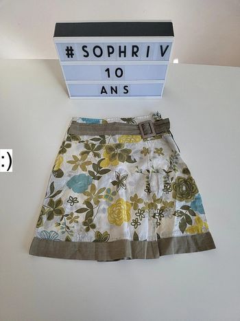 Jupe à fleurs 10 ans