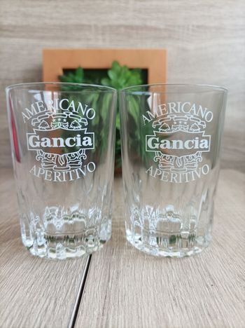 Lot 2 verres gancia americano