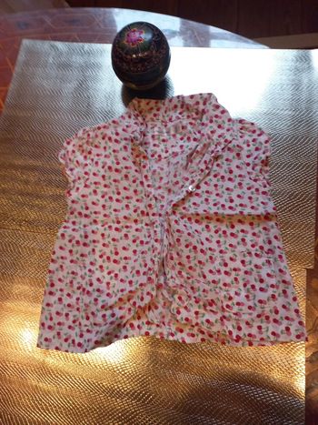 Magnifique ensemble cerises type basque 12 mois