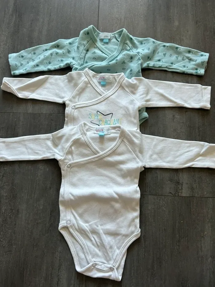 Lot de 3 bodies manches longues