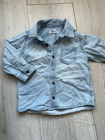 Chemise en jean bleu ciel gémo 12 mois