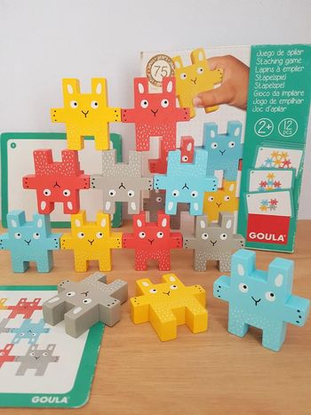 Goula Lapins à empiler, jeu en bois