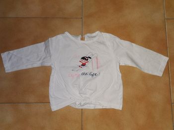 Tee shirt ml fillette 6mois