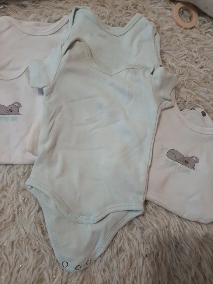 🌺 lot de 6 bodies bébé 1 mois - photo numéro 3