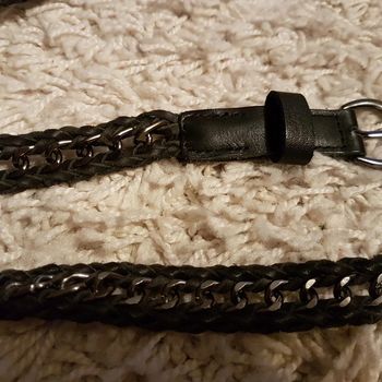 Ceinture cuir et chaîne