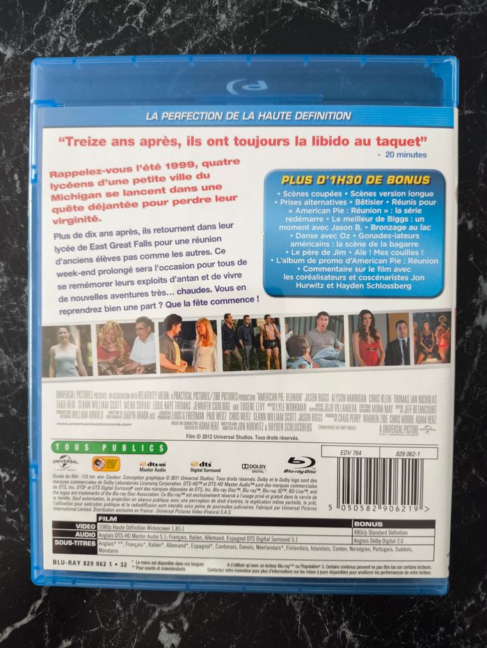 Lot American Pie 1 à 4 en Blu-ray - photo numéro 10