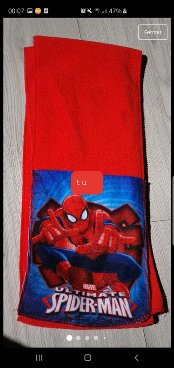 Écharpe enfant spiderman