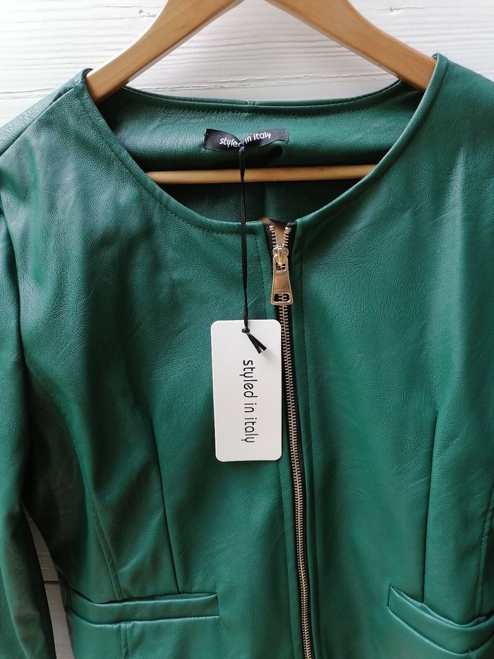 Blouson simili cuir Styled In Italy - photo numéro 2