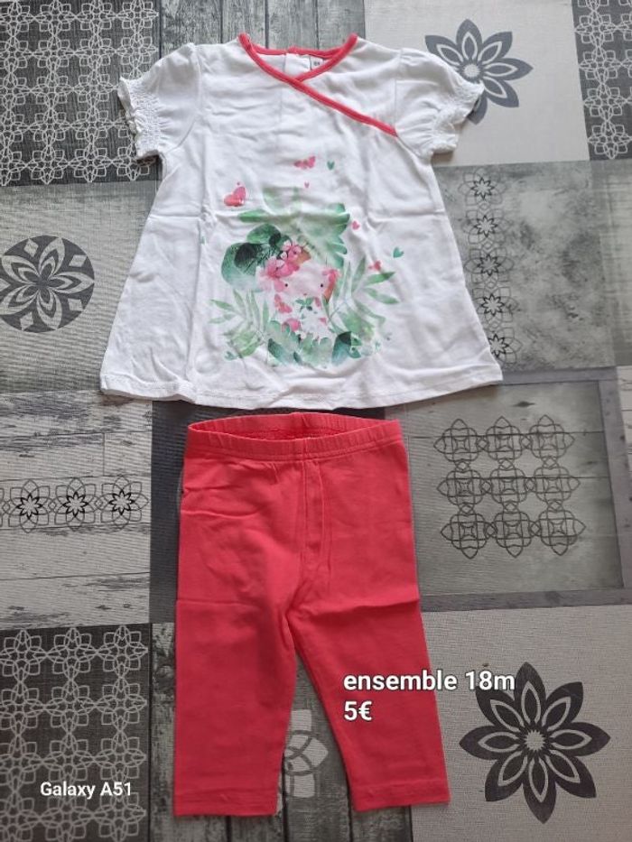 Ensemble Tunique legging été fille 18 mois