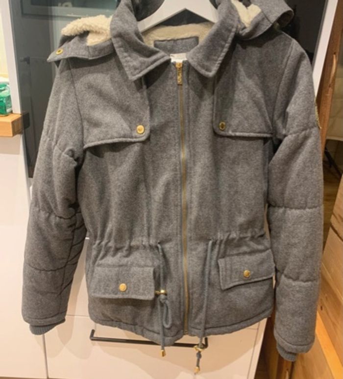 Blouson chaud hiver gris - photo numéro 7