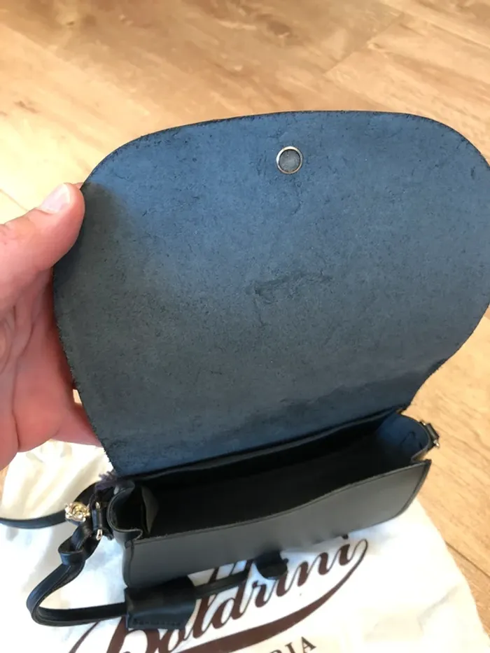 Sac bandoulière Boldrini noir - photo numéro 7