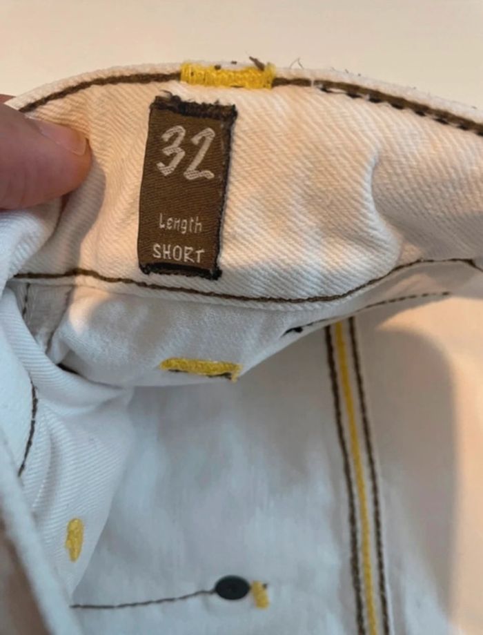 Jean blanc neuf en coton taille 42 Black soul - photo numéro 5