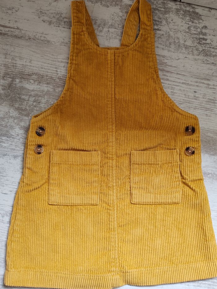 Robe velours côtelé moutarde Kiabi T 4 ans - photo numéro 2