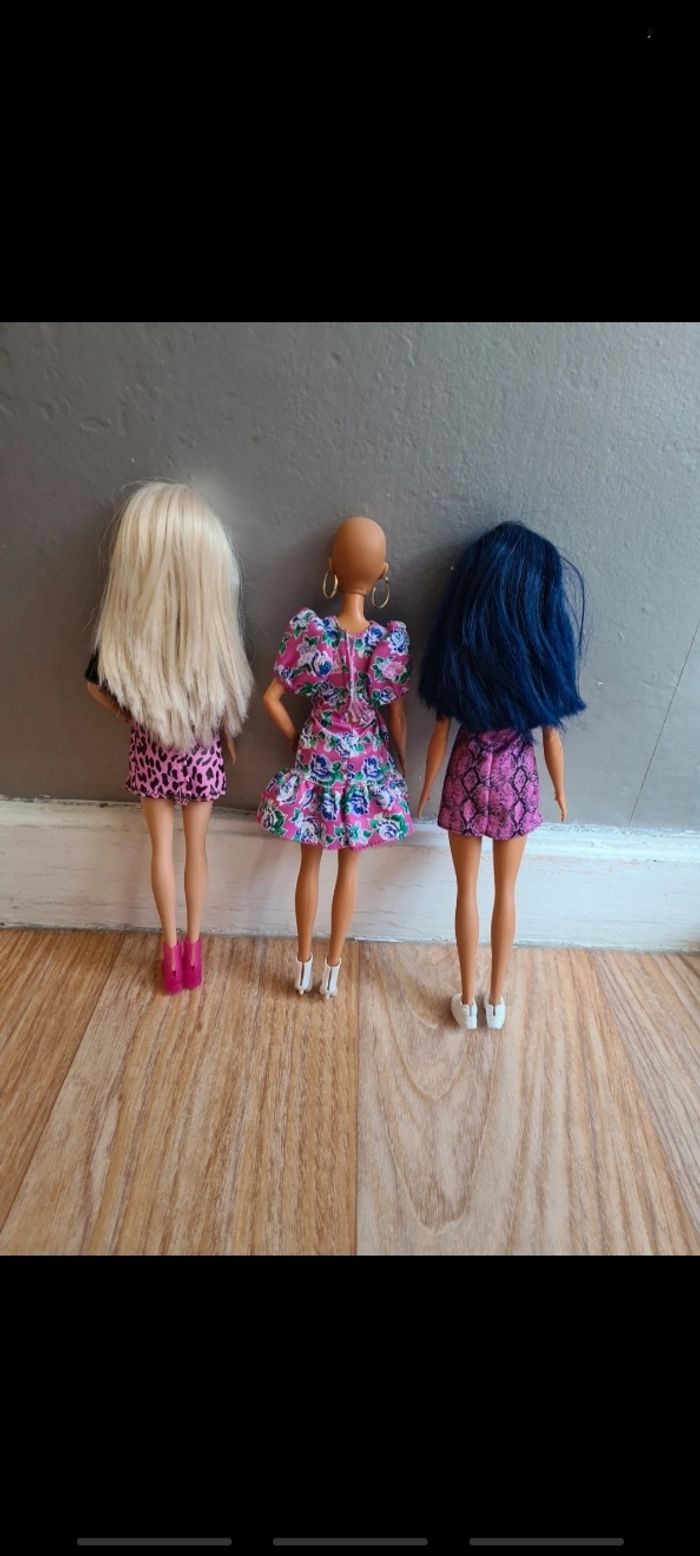 Lot de 3 barbies fashionistas - photo numéro 5