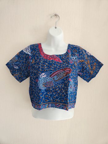 Haut court en Wax fait main XS