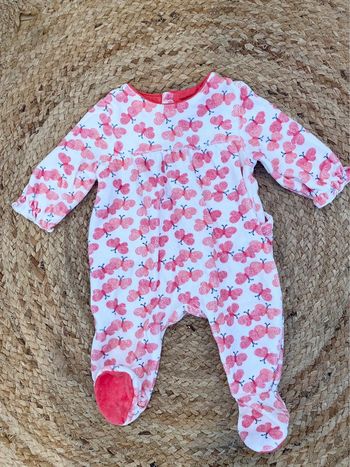 Pyjama velour bébé 1 mois Obaibi, Okaidi