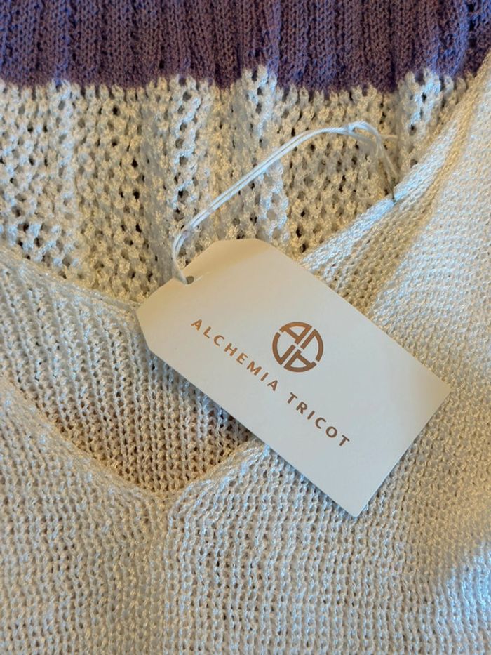 Robe longue maille multicolore Alchemia Tricot – Taille unique Neuve - photo numéro 6