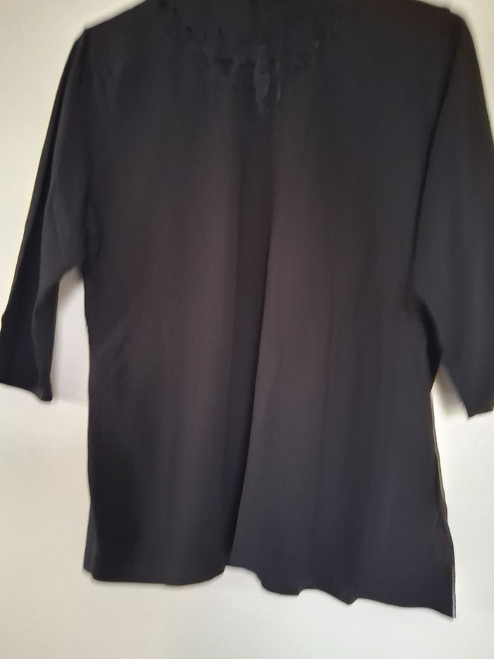 T-shirt uni noir " t-38-40