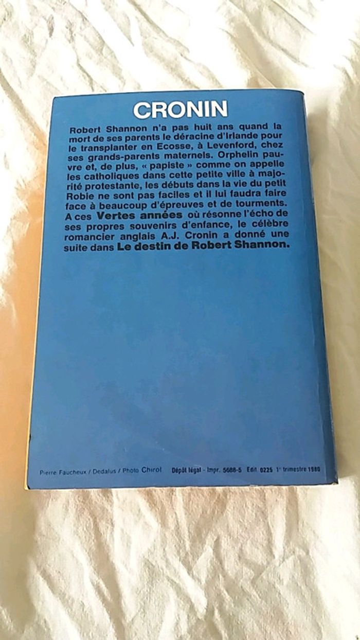 Les vertes années  - cronin - photo numéro 2
