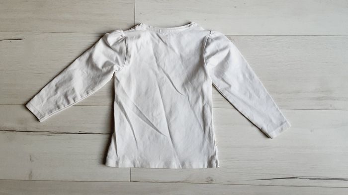 Vêtement fille tee-shirt manches longues blanc Disney Bambi Orchestra 3 ans Neuf - photo numéro 4