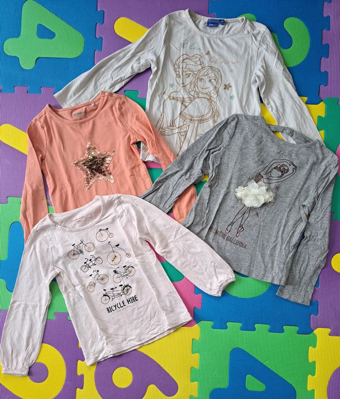 Lot de 5 t-shirts manches longues 5 ans - photo numéro 3