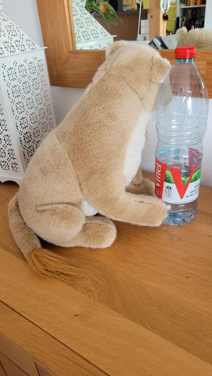Peluche lionne et son petit - photo numéro 2