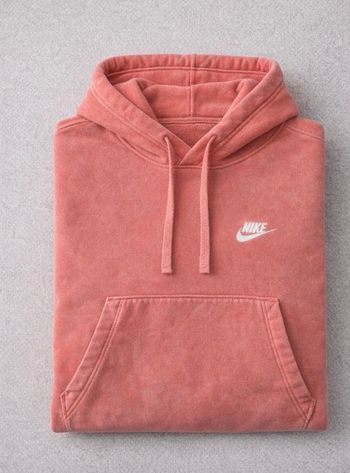 Sweat à capuche Nike rouge corail – hoodie unisexe très bon état
