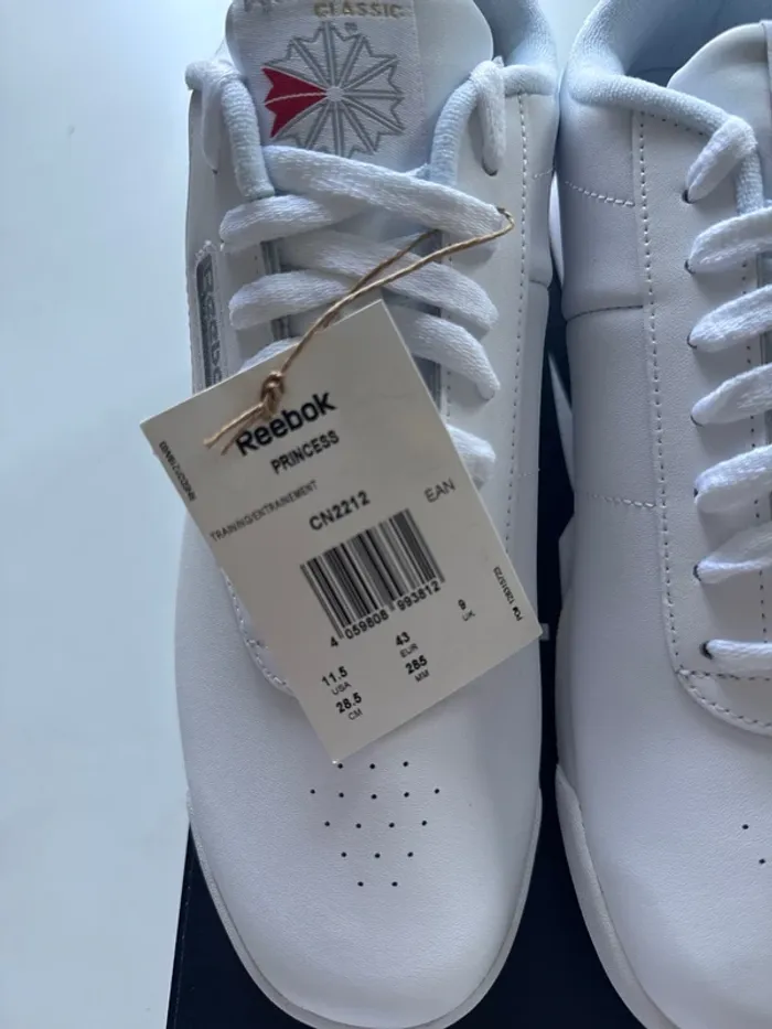 Baskets Reebok Princess blanches – Taille 43 – Neuf boîte - photo numéro 7