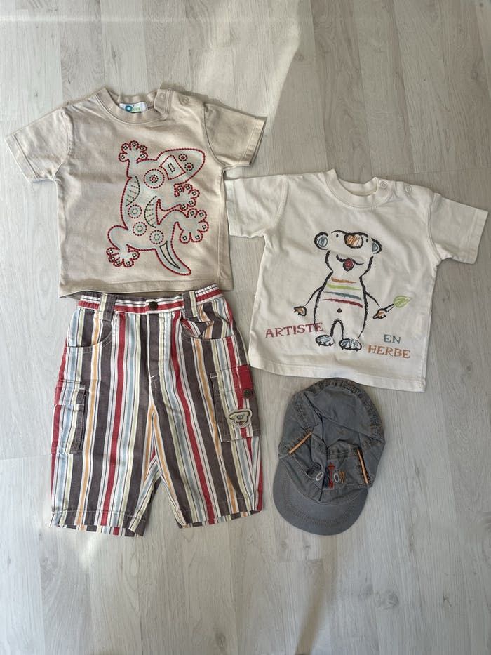 Lot ensemble 4 pièces garçon 3 mois