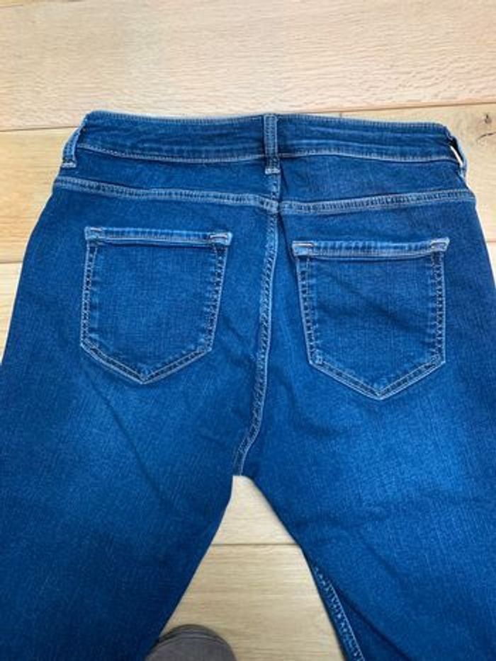 Pantalon petite taille jeans foncé skinny - photo numéro 2