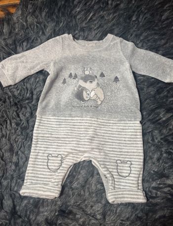 Pyjama gris sans pied