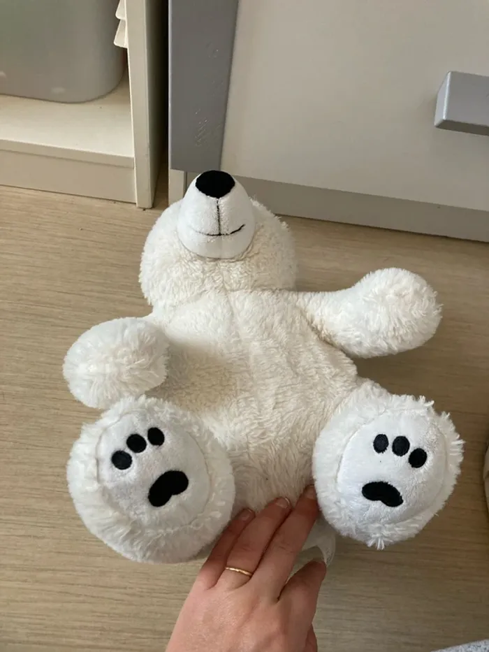 Grosse peluche ours blanc - photo numéro 4