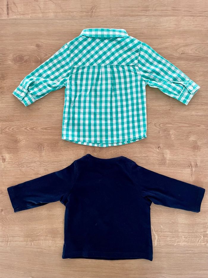 T-shirt chemise 3 mois - photo numéro 1