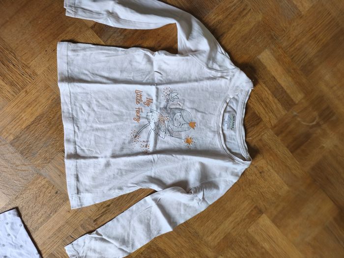 Lot de 3 tee-shirts 4 ans manches longues fille Miraculous col Okaïdi Kiabi fee - photo numéro 7