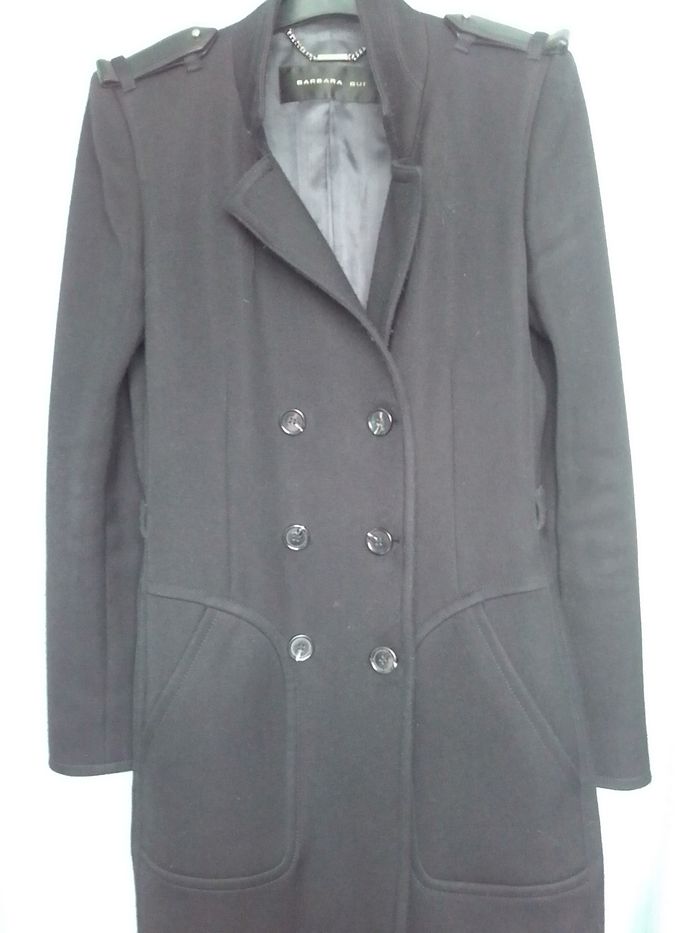 Magnifique manteau avec cuir BARBARA BUI - photo numéro 3