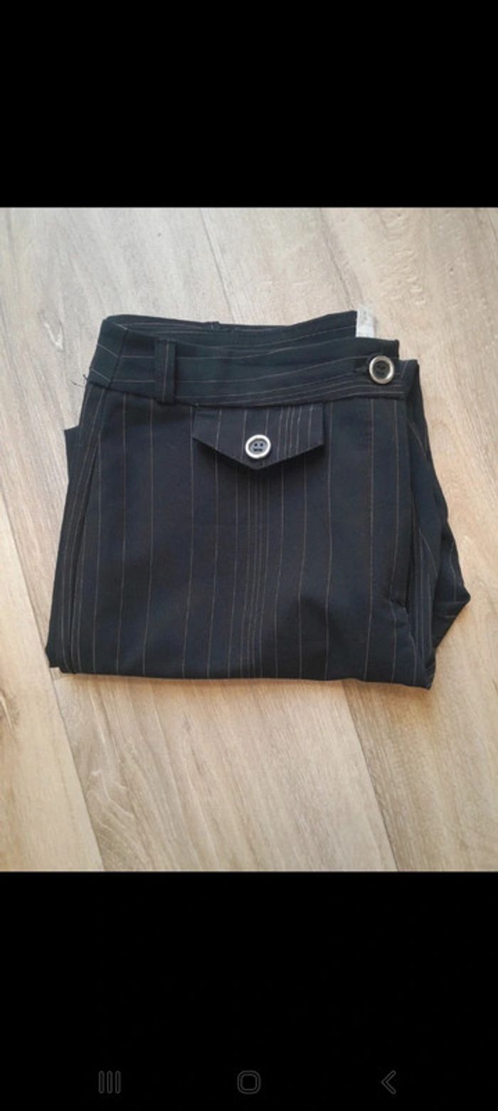 Pantalon à rayures 💫Terre de sienne💫taille 42 - photo numéro 2
