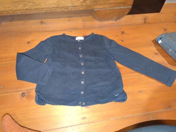 Gilet coton noir élégant Okaïdi 6 ans