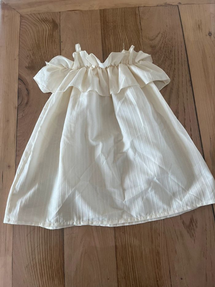 🤍 Robe à bretelles blanc cassé – 18/24 mois – SHEIN 🌼 - photo numéro 2