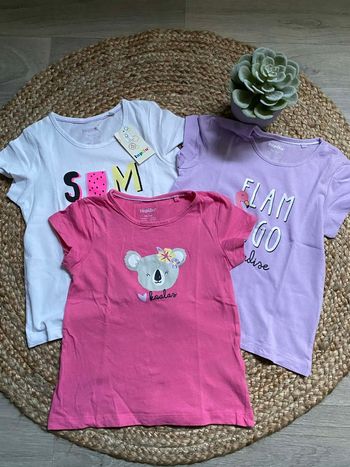 Lot de 3 t-shirts mc 2/4 ans 