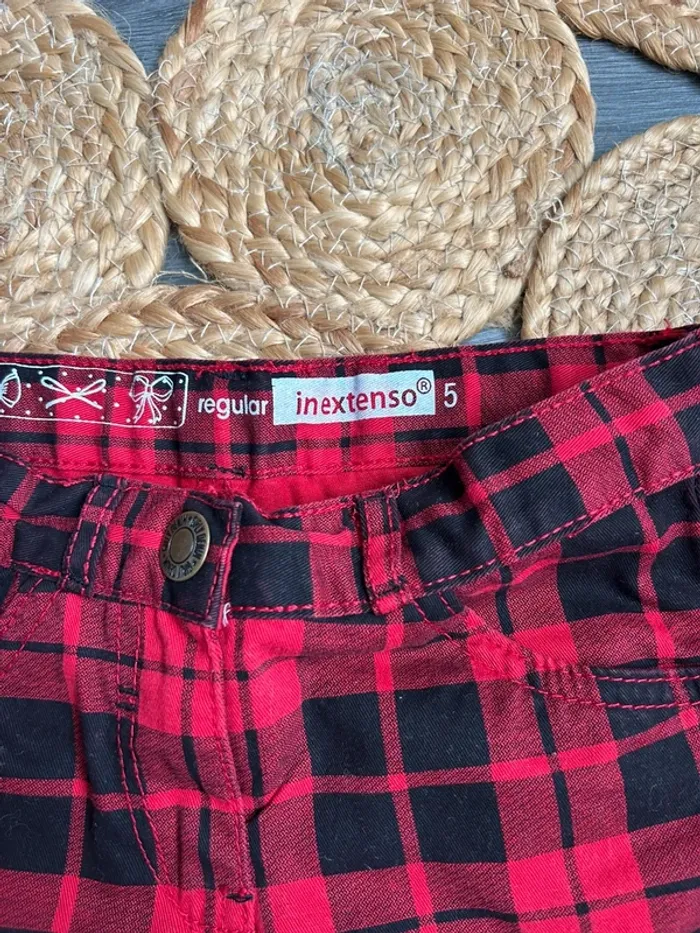 Short à carreaux In Extenso 5 ans - photo numéro 3