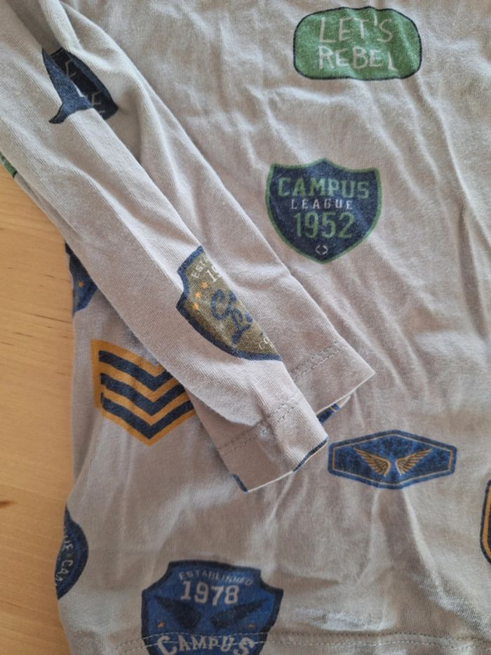 T-shirt manches longues pour garçon taille 6 ans Marque monoprix très bon état - photo numéro 3